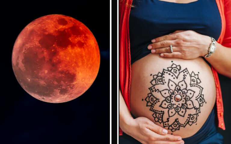 ¿Cómo afecta el eclipse al embarazo? Aprende el simbolismo del listón rojo