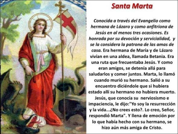 Aprende la poderosa oración de Santa Marta para solucionar tus problemas
